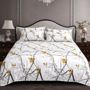 Golden Bloom Golden Bloom Luxury 5-Piece Bedsheet Set