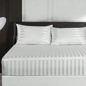 Luxury Hotel Stripe Bedsheet set – Dove Grey