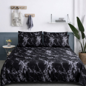 Midnight Marble 5-Piece Bedsheet Set