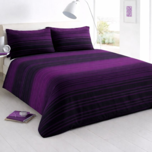 Royal Plum Sripe Royal Plum Stripe 5-Piece Bedsheet Set