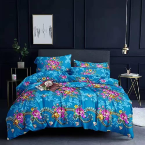 Teal Blossom Royale Duvet Set (6-Piece)