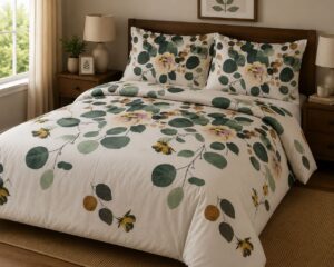 Botanical Blossom 5-Piece Bedsheet Set