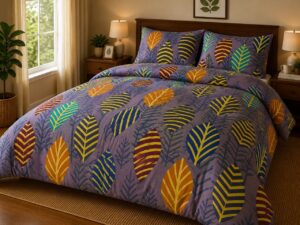Autumn Harvest Leaves 5-Piece Bedsheet Set