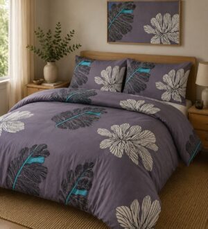 Midnight Botanical 5-Piece Bedsheet Set