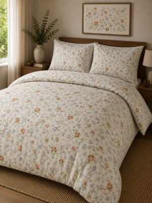 Vintage Meadow Floral 5-Piece Bedsheet Set