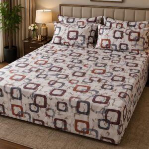 Modern Mosaic 5-Piece Bedsheet Set