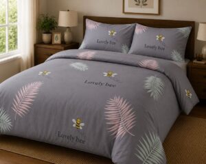 Lovely Bee 5-Piece Bedsheet Set
