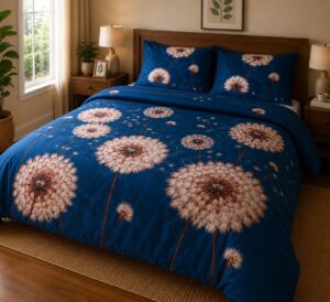 Midnight Dandelion 5-Piece Bedsheet Set