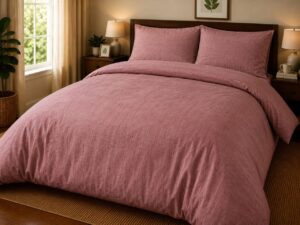 IMG-20260617-WA0085 Dusty Rose Luxury 5-Piece Bedsheet Set