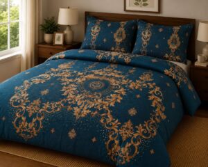 Royal Sapphire Luxury 5-Piece Bedsheet Set