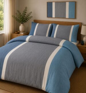 Modern Coastal Stripe 5-Piece Bedsheet Set